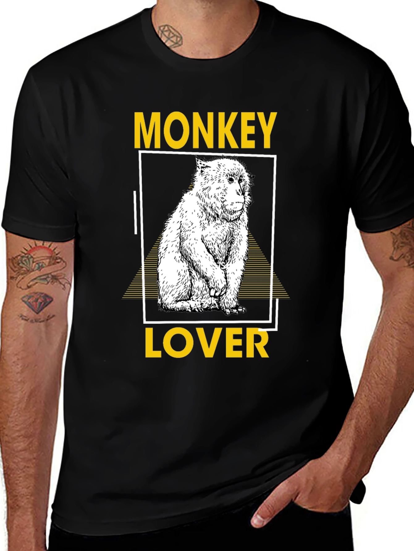 Camiseta Negra Monkey Lover