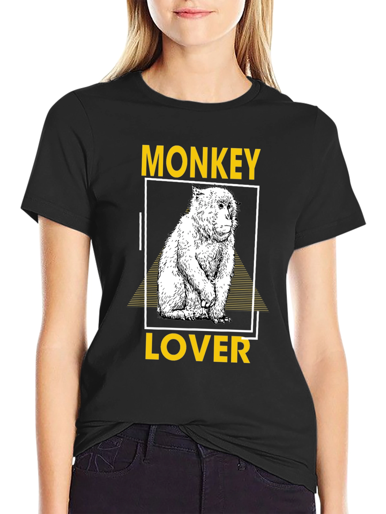 Camiseta Negra Monkey Lover