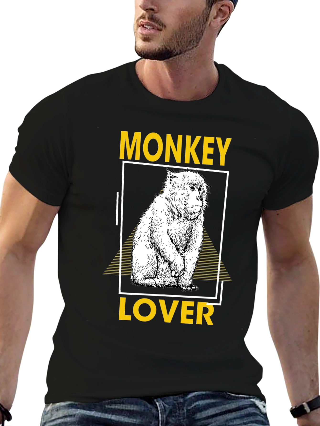 Camiseta Negra Monkey Lover