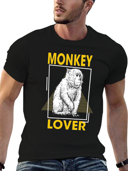 Camiseta Negra Monkey Lover