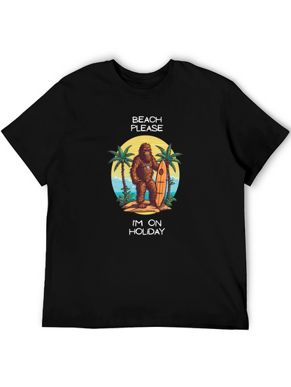 Camiseta Negra Vacaciones Playa