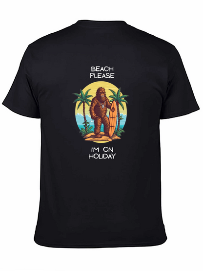 Camiseta Negra Vacaciones Playa