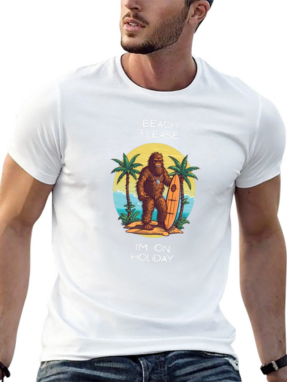 Camiseta Negra Vacaciones Playa