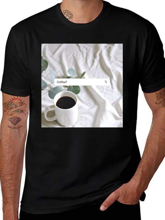 Camiseta Negra Coffee? Minimalista y Cómoda