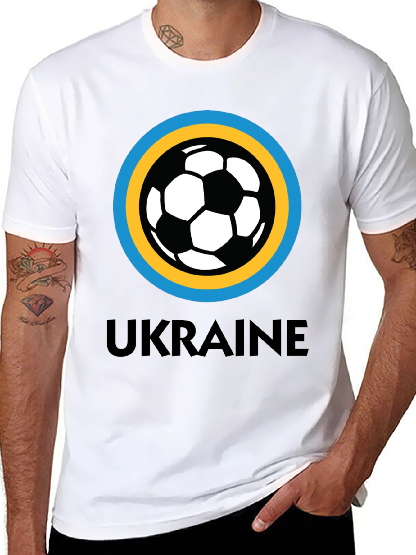 Camiseta Ucrania Fútbol - Diseño Exclusivo