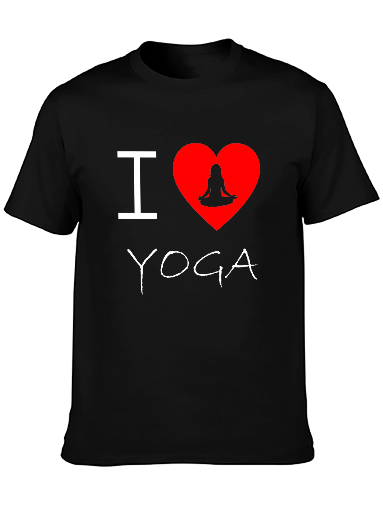 Camiseta Negra Amo Yoga para Hombre