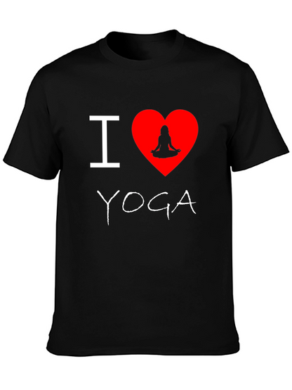 Camiseta Negra Amo Yoga para Hombre