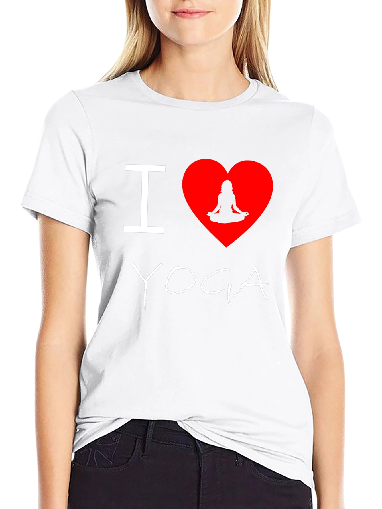 Camiseta Negra Amo Yoga para Hombre