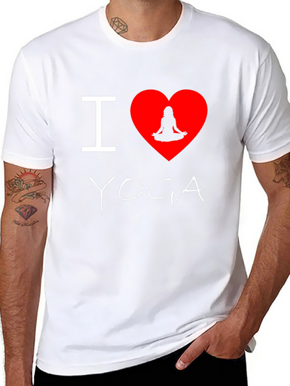 Camiseta Negra Amo Yoga para Hombre