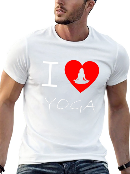 Camiseta Negra Amo Yoga para Hombre