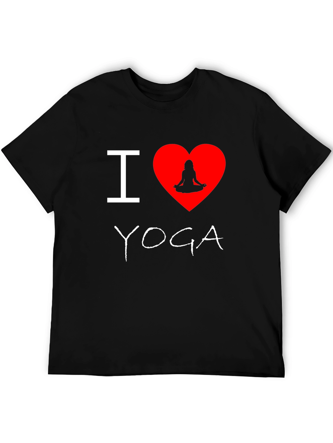 Camiseta Negra Amo Yoga para Hombre