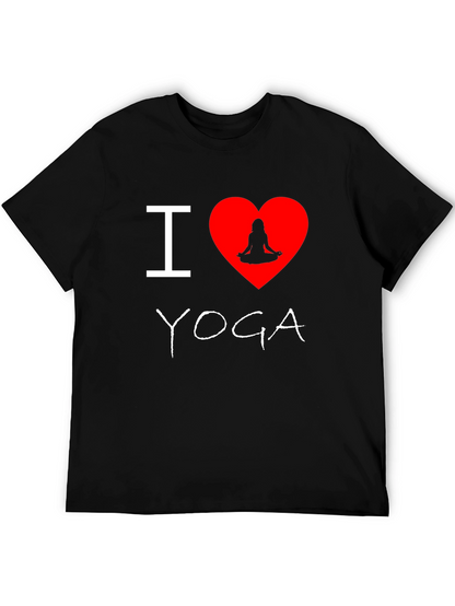 Camiseta Negra Amo Yoga para Hombre