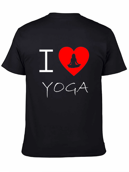 Camiseta Negra Amo Yoga para Hombre