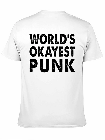 Camiseta Negra: Worlds Okayest Punk