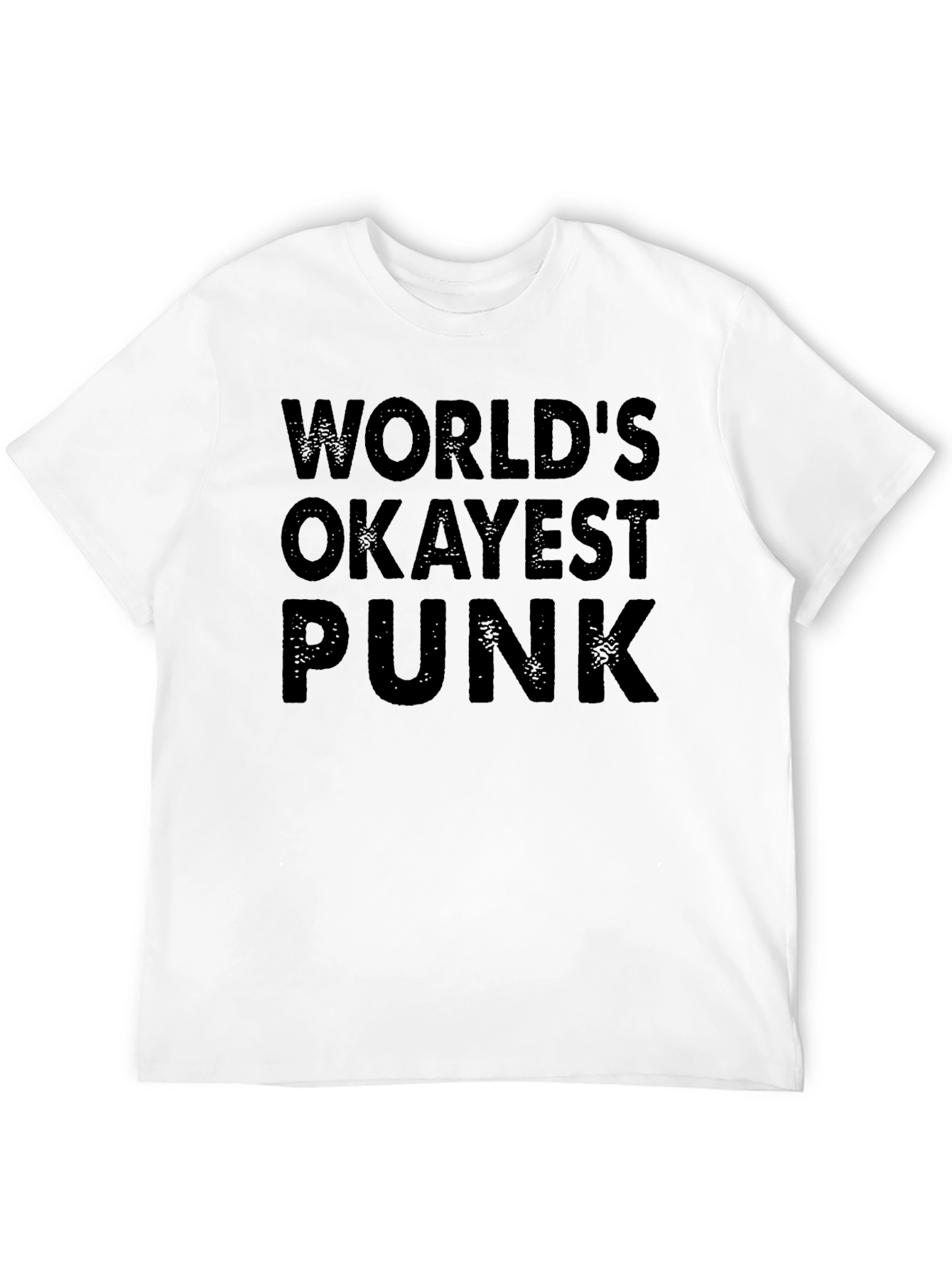Camiseta Negra: Worlds Okayest Punk