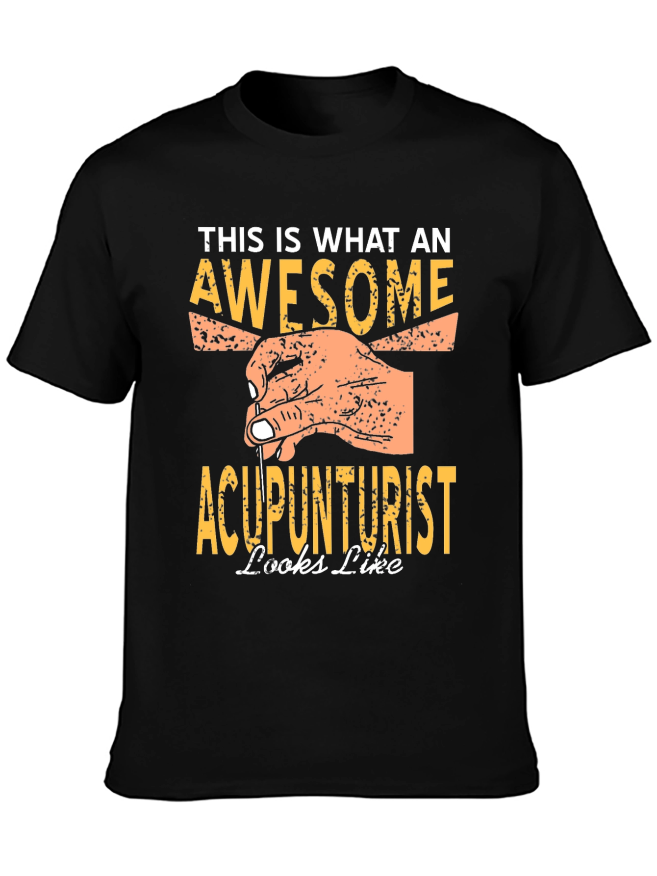 Camiseta Negra Acupunturista Impresionante