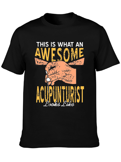 Camiseta Negra Acupunturista Impresionante
