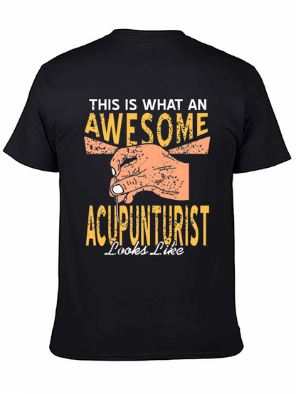 Camiseta Negra Acupunturista Impresionante