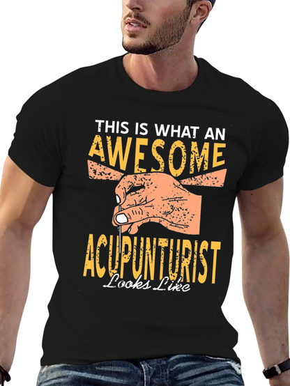 Camiseta Negra Acupunturista Impresionante
