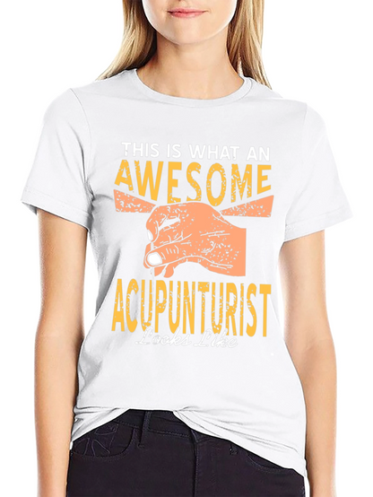 Camiseta Negra Acupunturista Impresionante