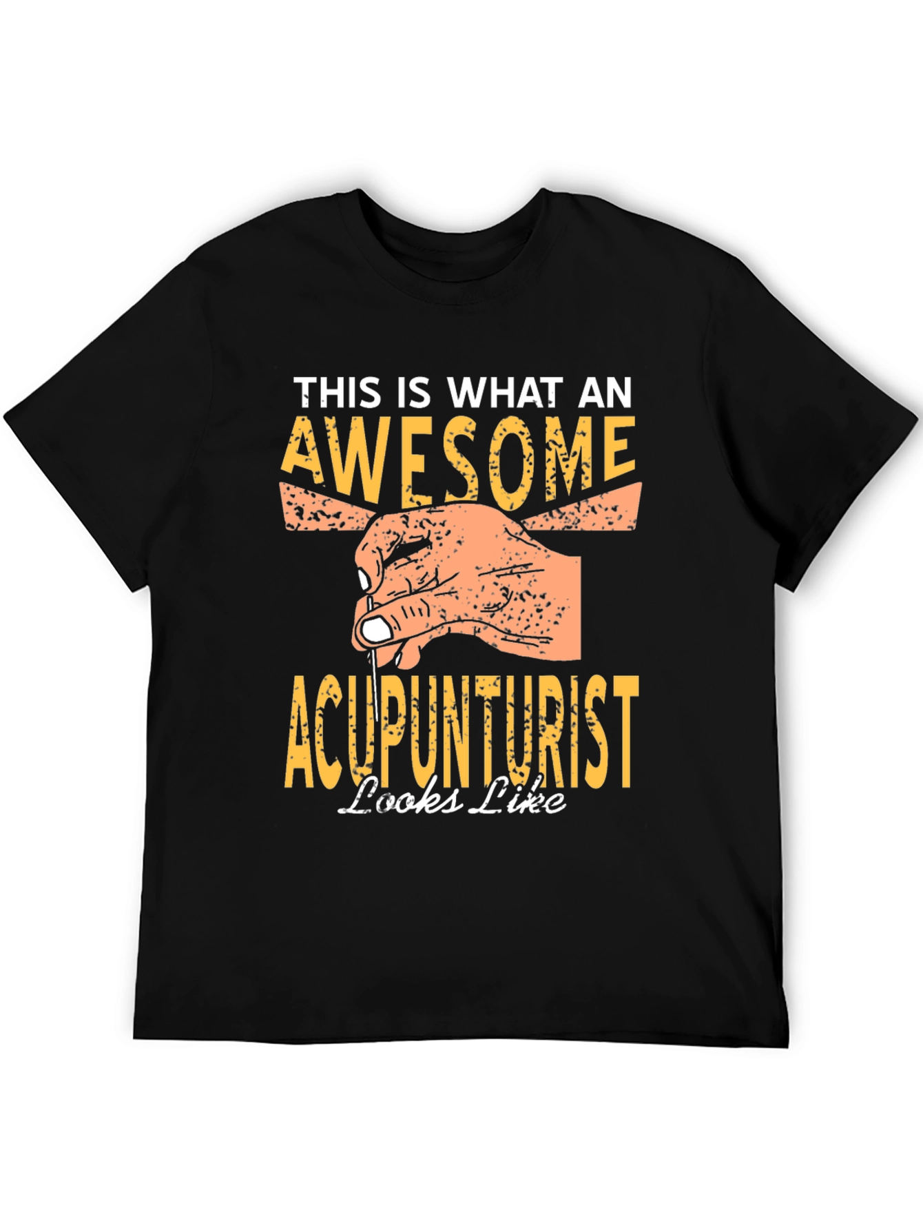 Camiseta Negra Acupunturista Impresionante