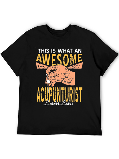Camiseta Negra Acupunturista Impresionante
