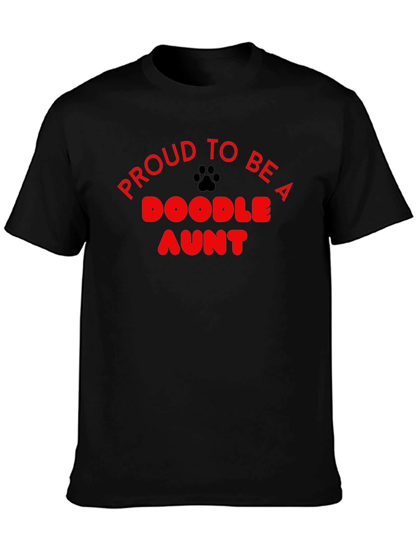 Camiseta Negra Proud to be a Doodle Aunt