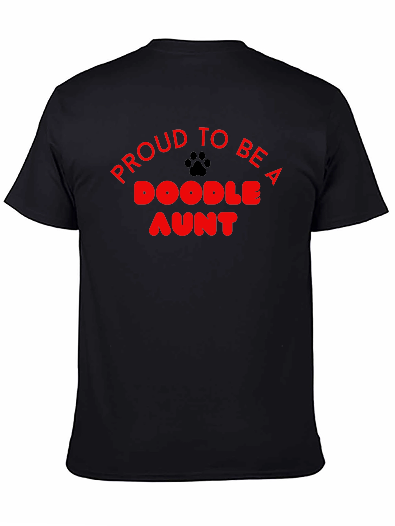 Camiseta Negra Proud to be a Doodle Aunt