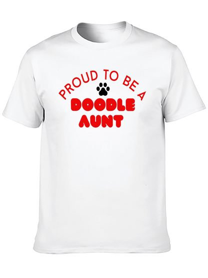 Camiseta Negra Proud to be a Doodle Aunt