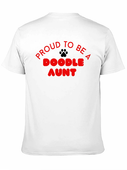 Camiseta Negra Proud to be a Doodle Aunt