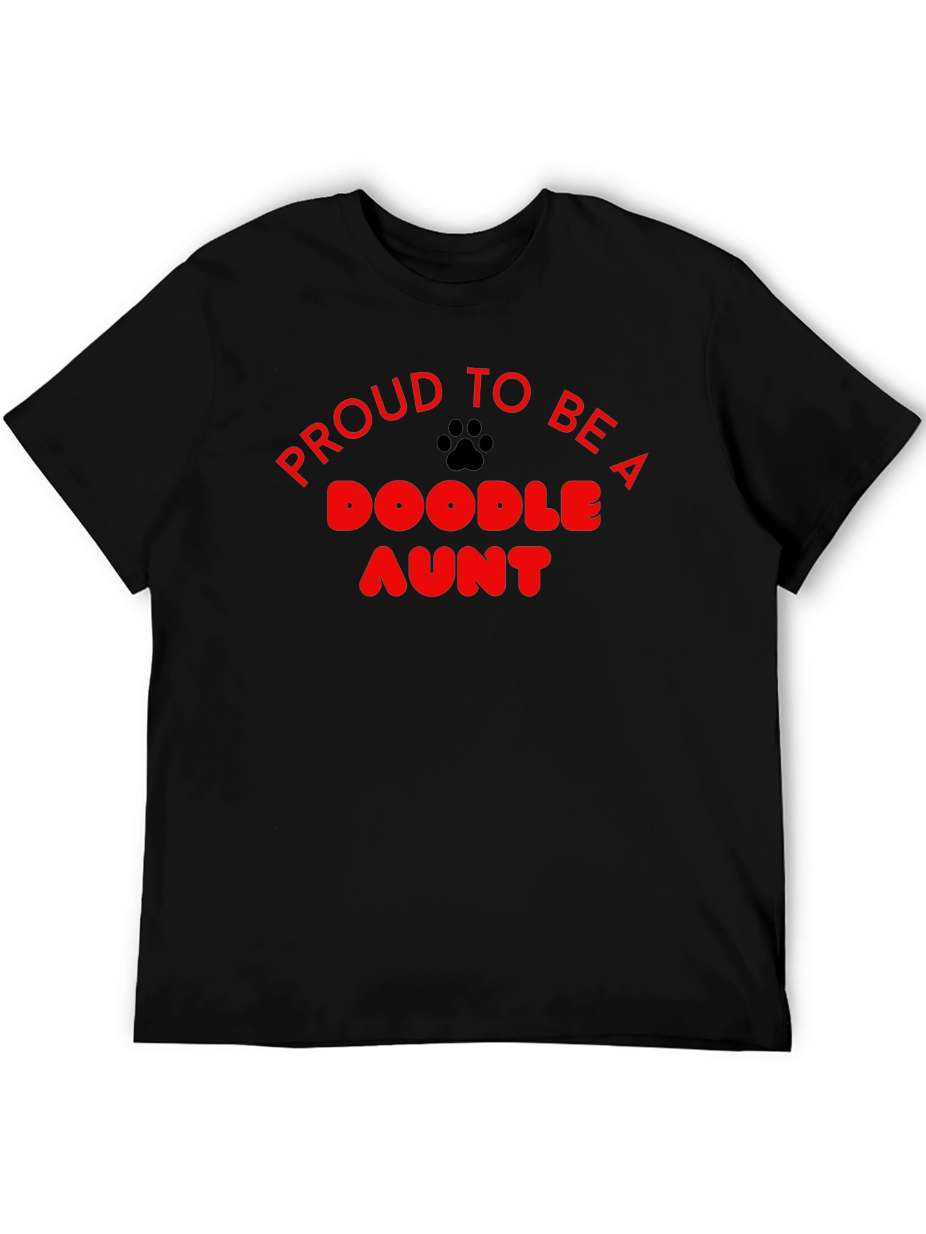 Camiseta Negra Proud to be a Doodle Aunt