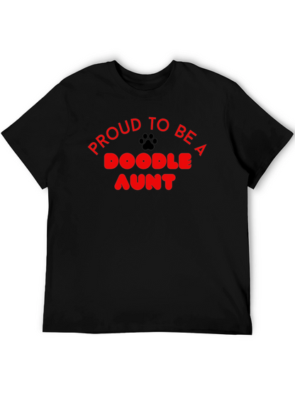 Camiseta Negra Proud to be a Doodle Aunt
