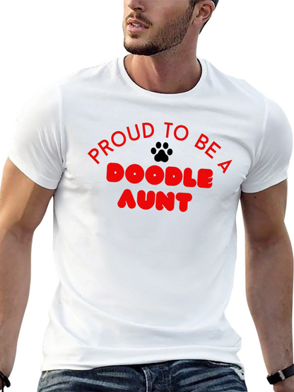 Camiseta Negra Proud to be a Doodle Aunt