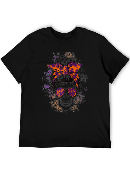 Camiseta Cráneo con Cinta Tie-Dye