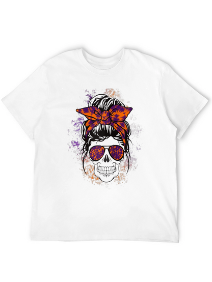 Camiseta Cráneo con Cinta Tie-Dye