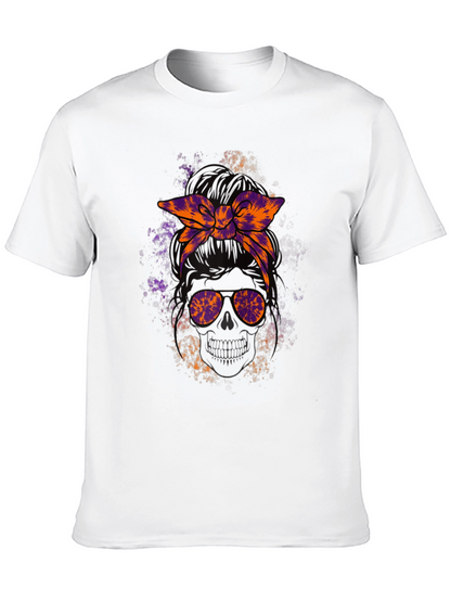 Camiseta Cráneo con Cinta Tie-Dye