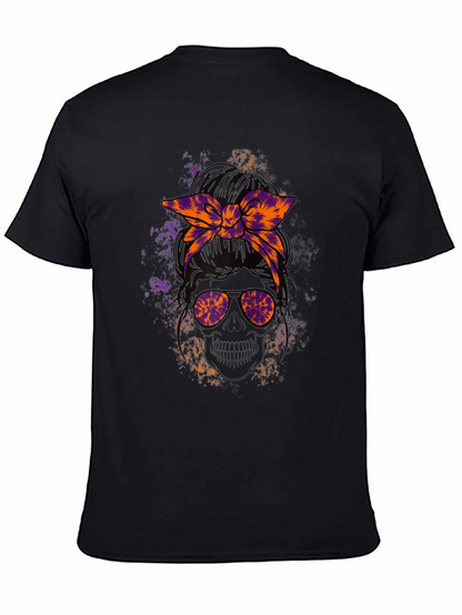 Camiseta Cráneo con Cinta Tie-Dye