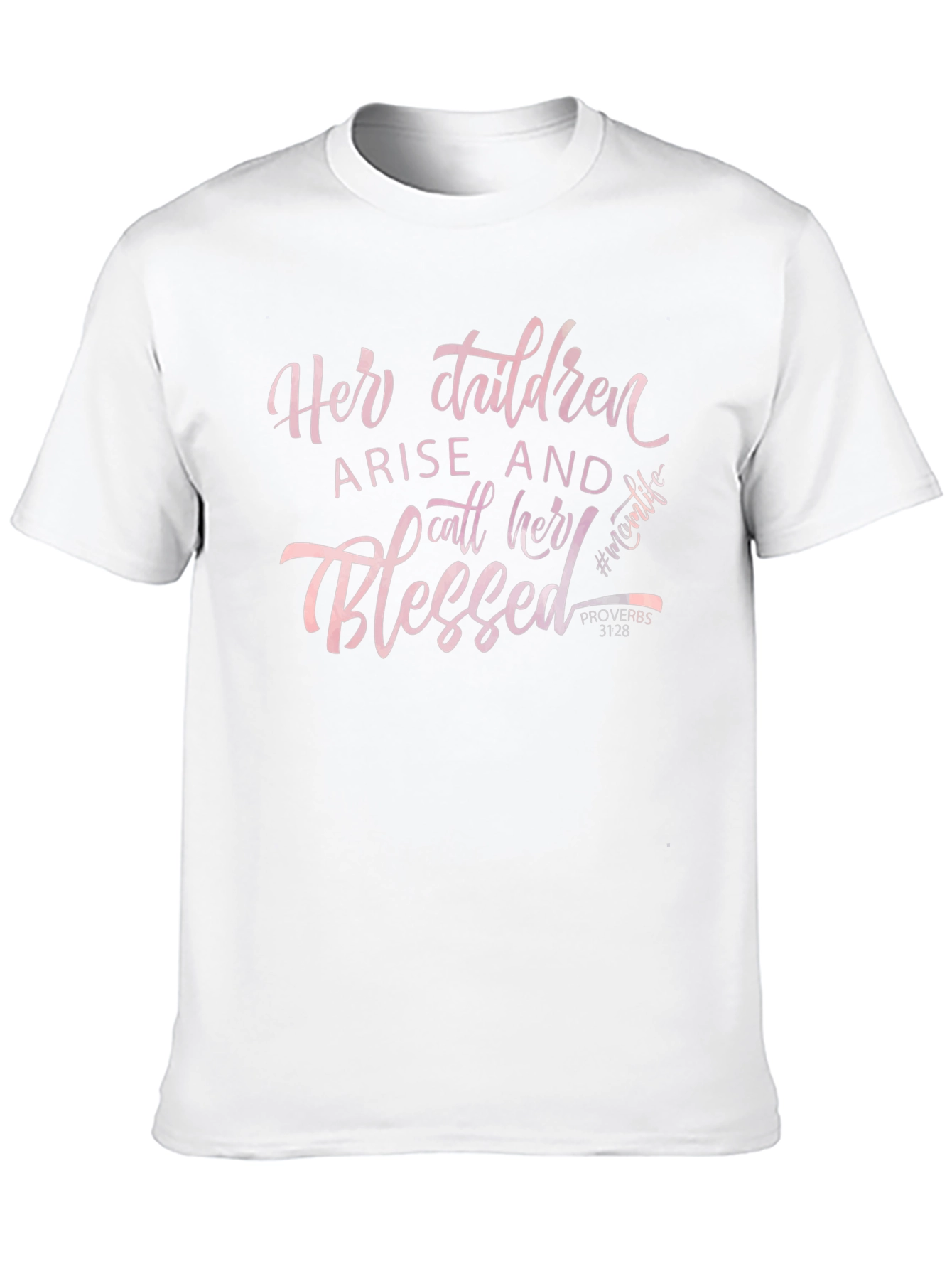 Camiseta Negra con Diseño Her Children Blessed
