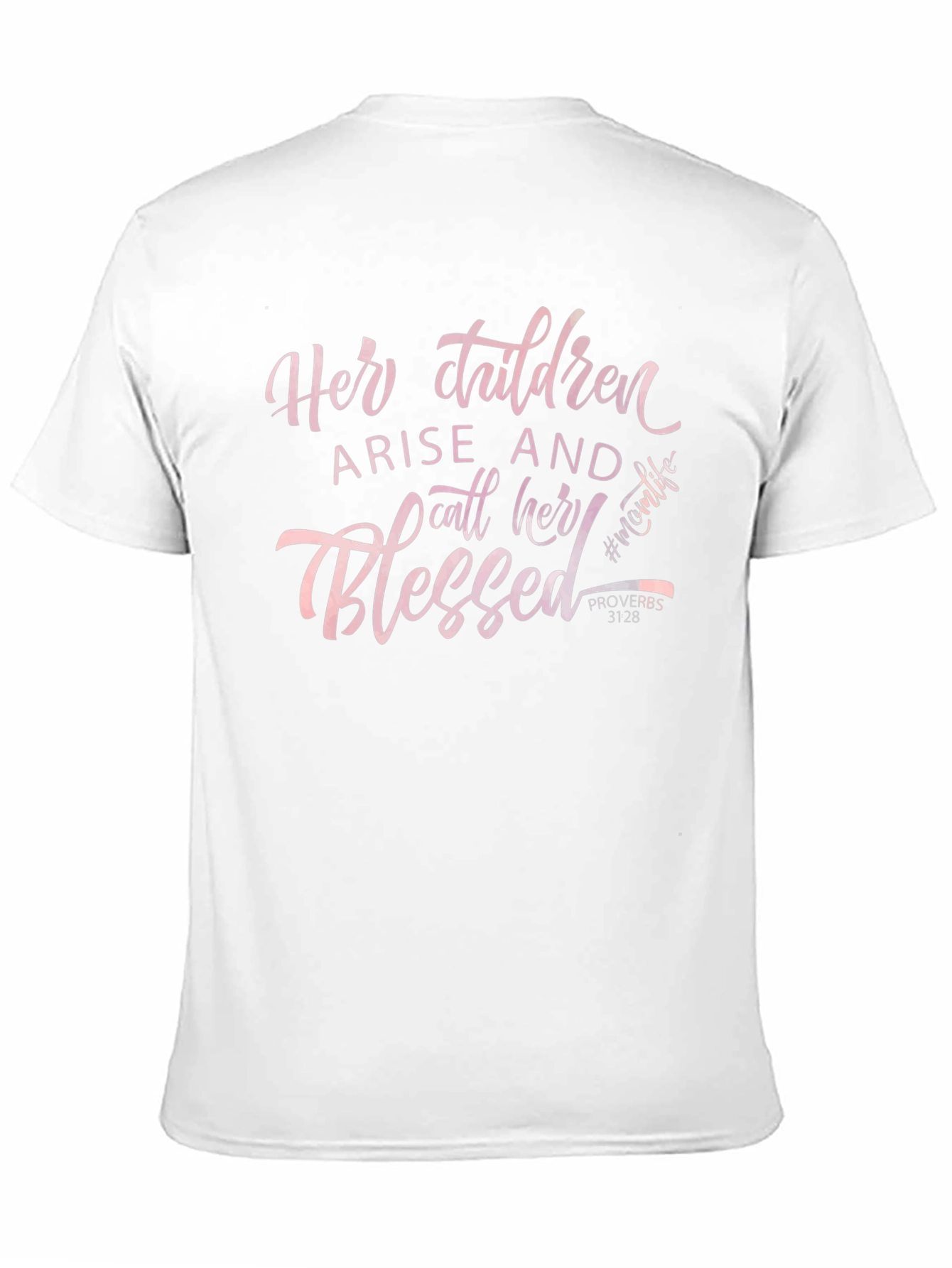 Camiseta Negra con Diseño Her Children Blessed