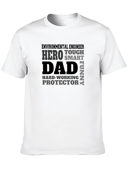 Camiseta para Papá Ingeniero Ambiental - Héroe Divertido