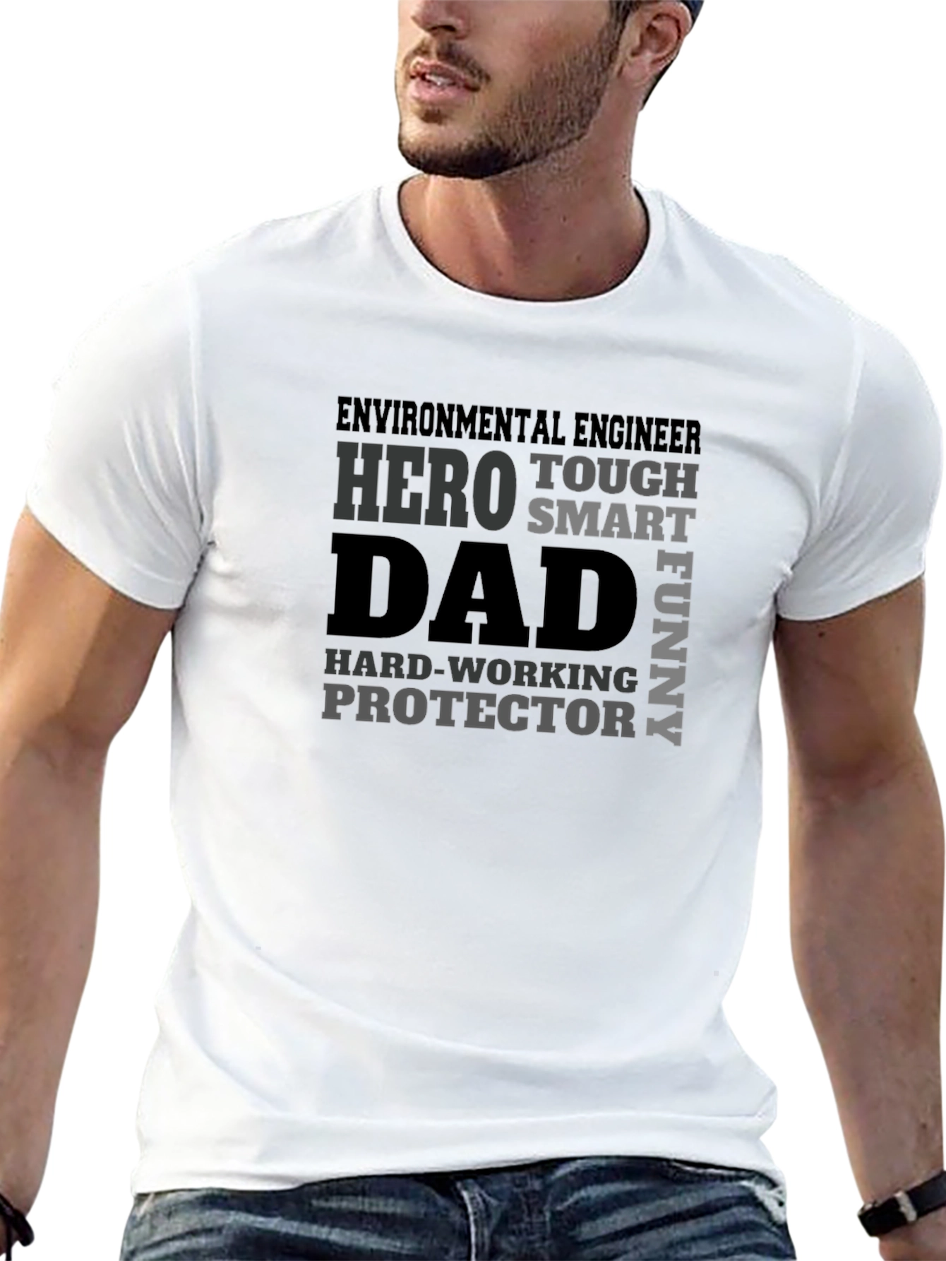 Camiseta para Papá Ingeniero Ambiental - Héroe Divertido