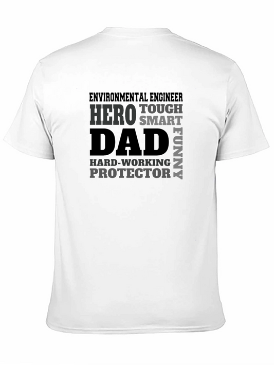 Camiseta para Papá Ingeniero Ambiental - Héroe Divertido