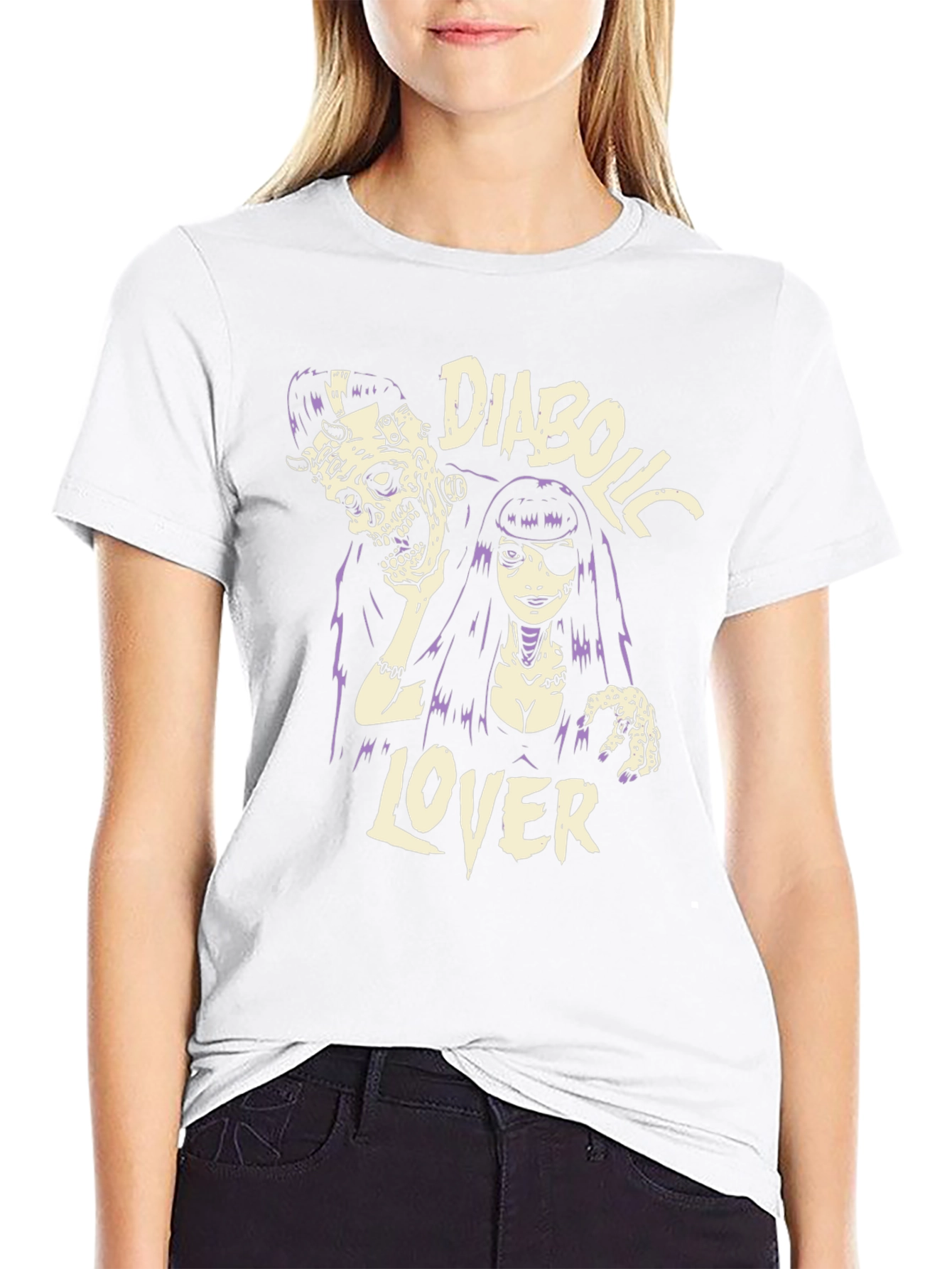 Camiseta Negra Diabolic Lover - Estilo Gótico