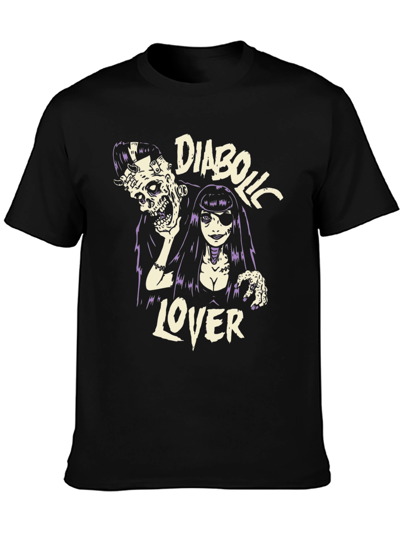 Camiseta Negra Diabolic Lover - Estilo Gótico
