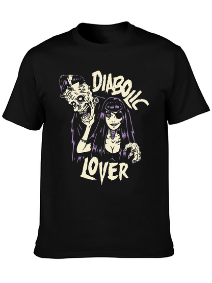 Camiseta Negra Diabolic Lover - Estilo Gótico