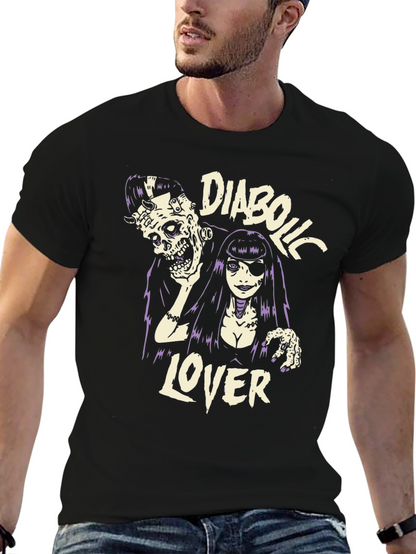 Camiseta Negra Diabolic Lover - Estilo Gótico