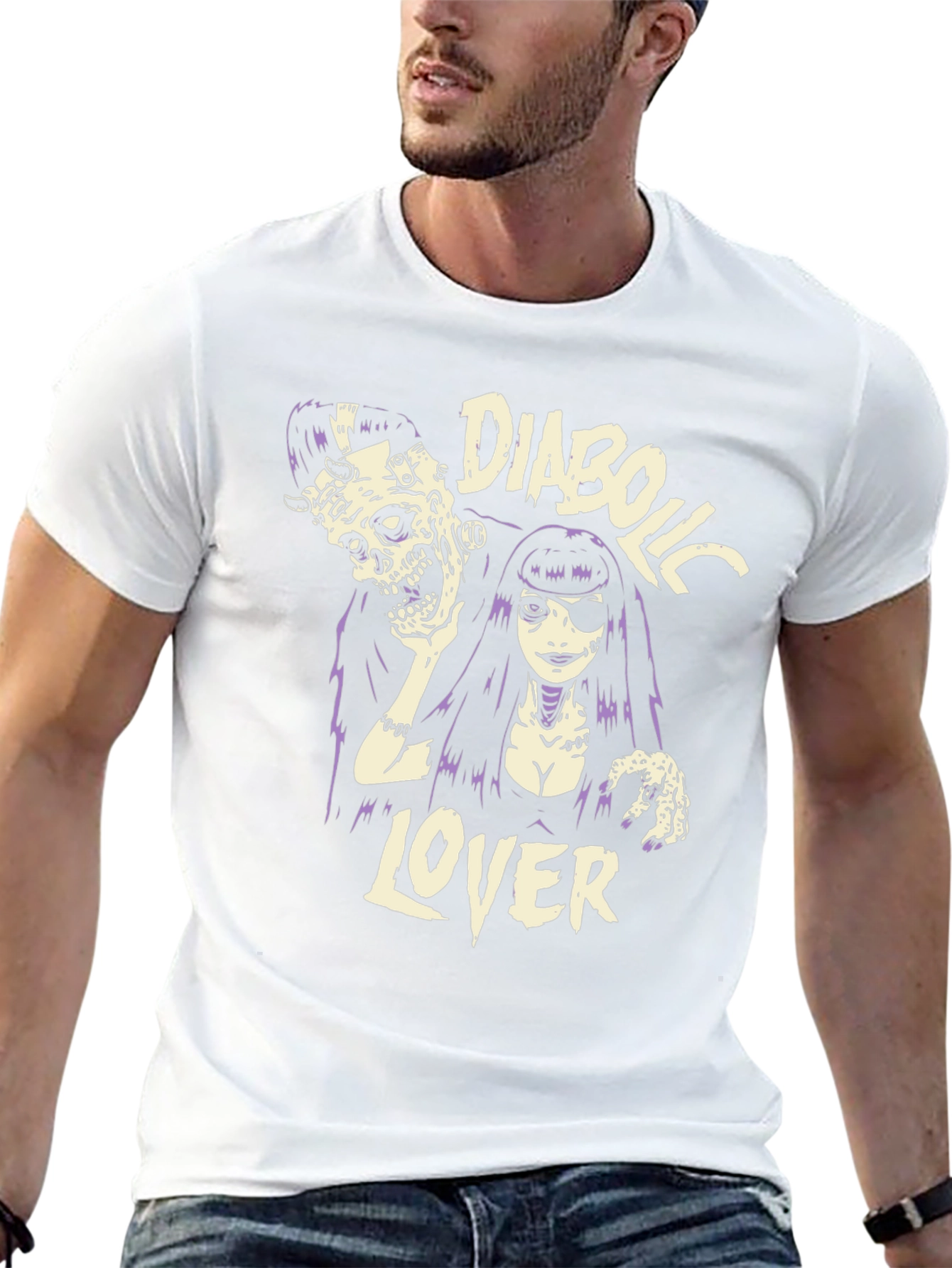 Camiseta Negra Diabolic Lover - Estilo Gótico