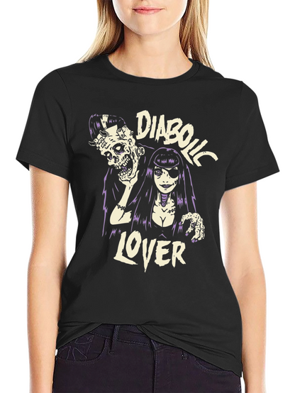 Camiseta Negra Diabolic Lover - Estilo Gótico