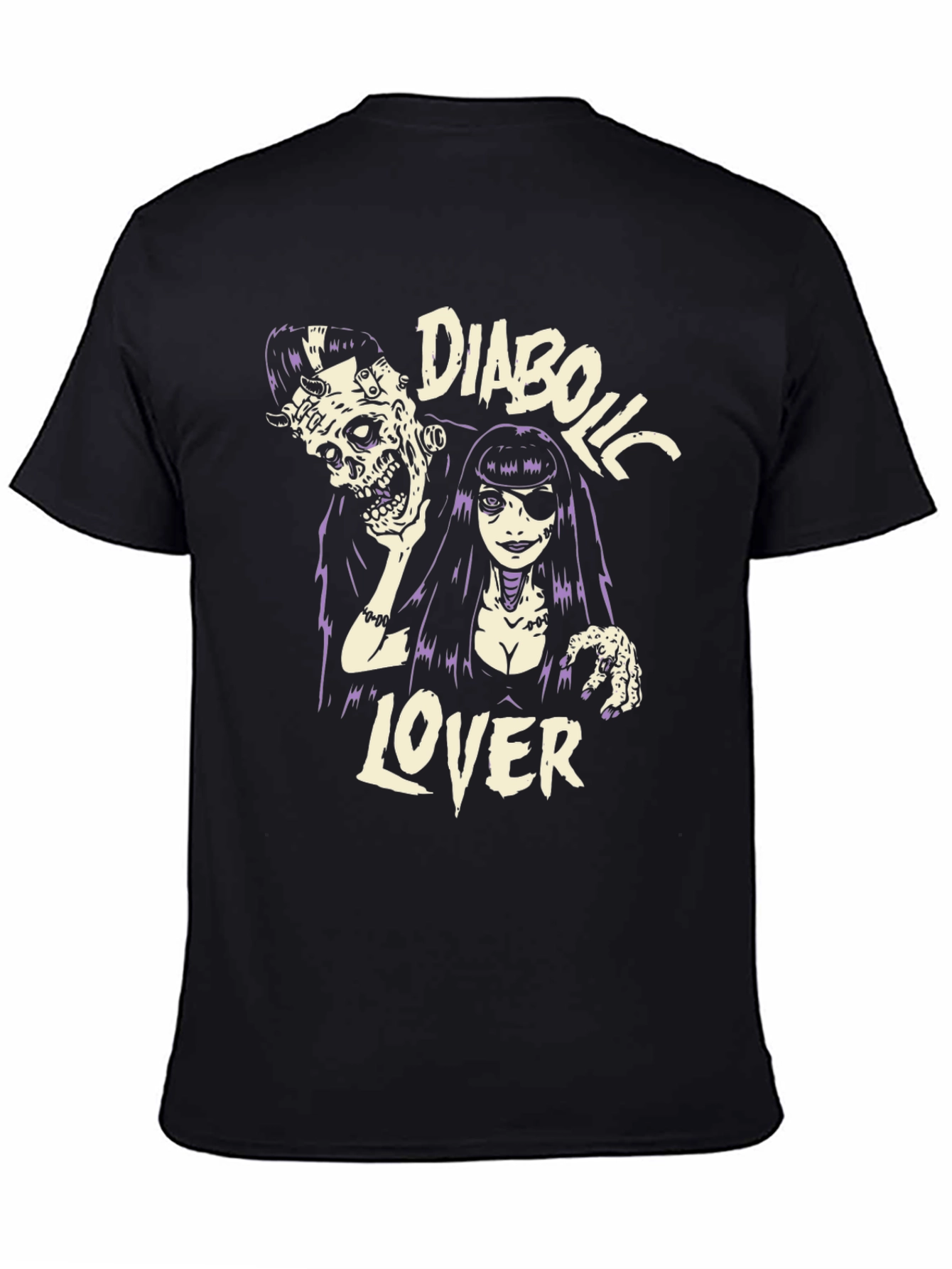 Camiseta Negra Diabolic Lover - Estilo Gótico
