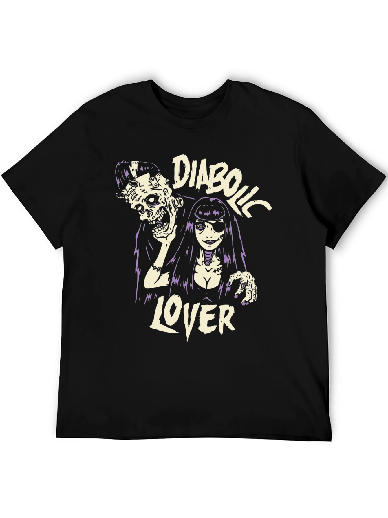 Camiseta Negra Diabolic Lover - Estilo Gótico